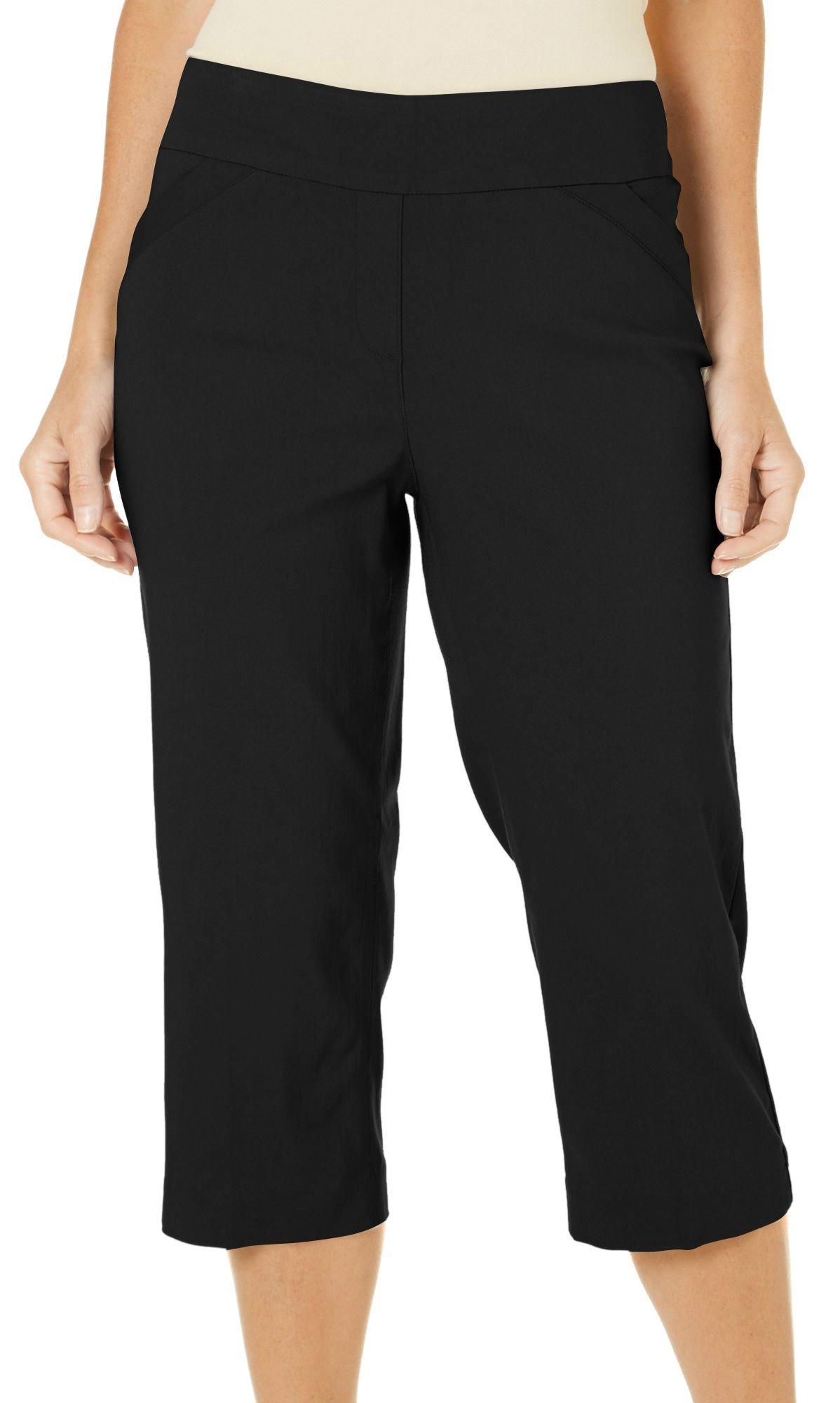 Coral Bay Petite Drawstring Denim Capris